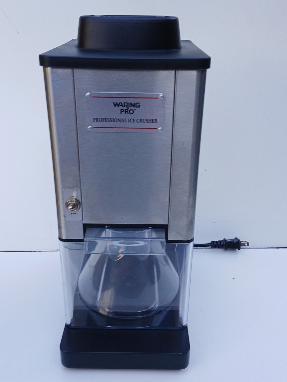 Waring Pro Stainless Steel Professional Ice Crusher - Black/Silver